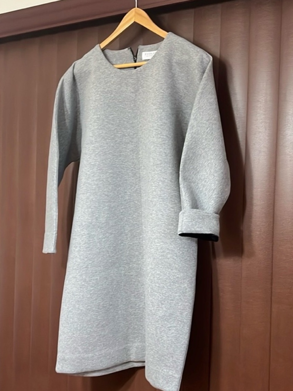 Everlane Shift Dress Long Sleeve T Shirt Scuba Medium NWOT